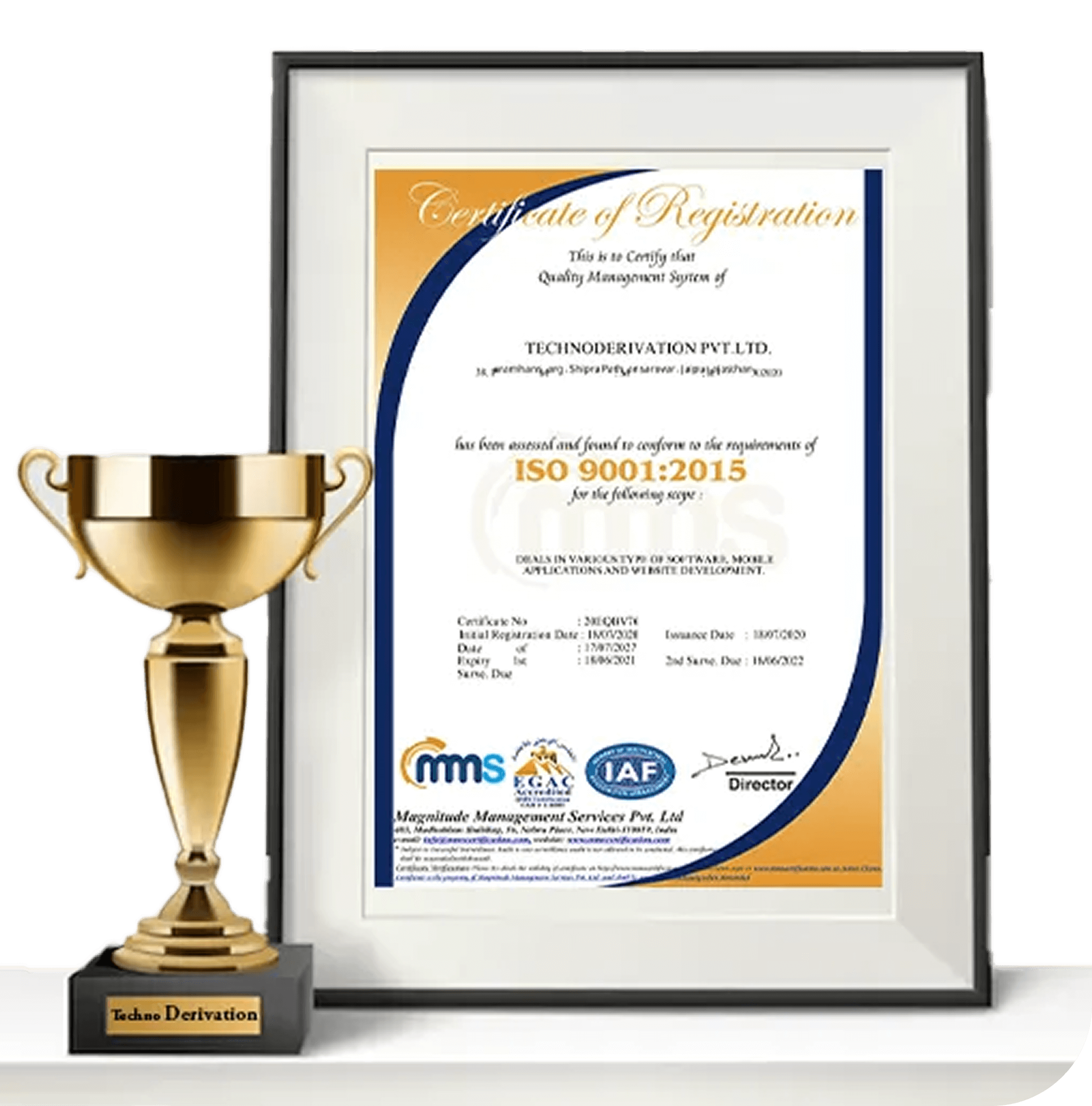 Techno Derivation Achieves ISO Certification – A Moment of Pride!